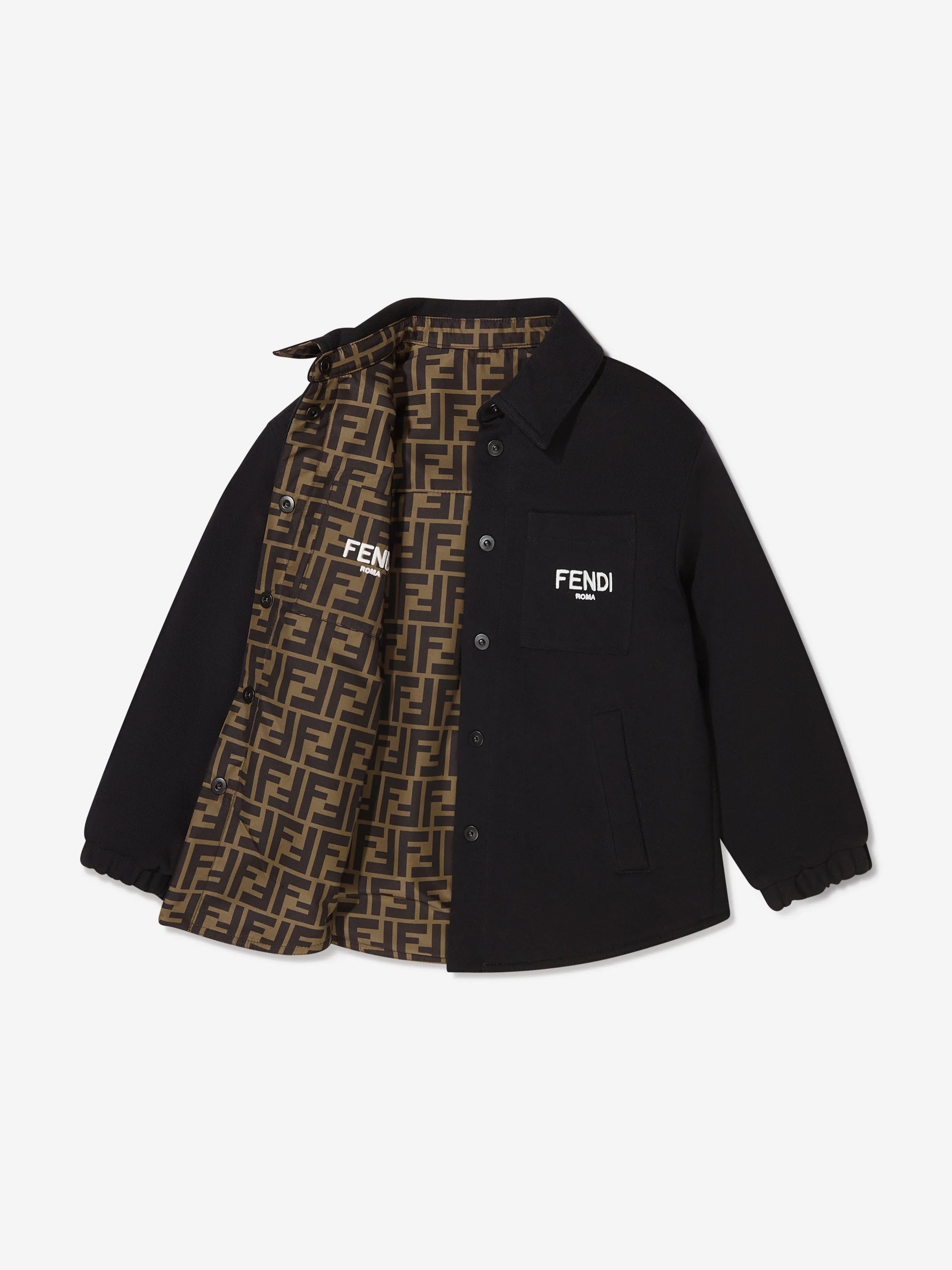 Fendi Kids Reversible Logo Shirt