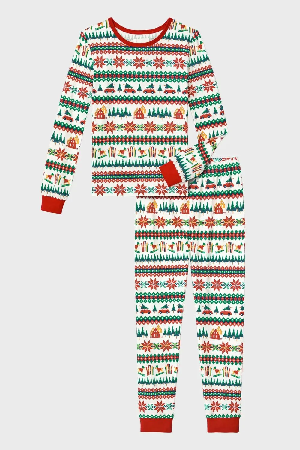 Festive Fairisle Long Sleeve 2 Pc Kids Set