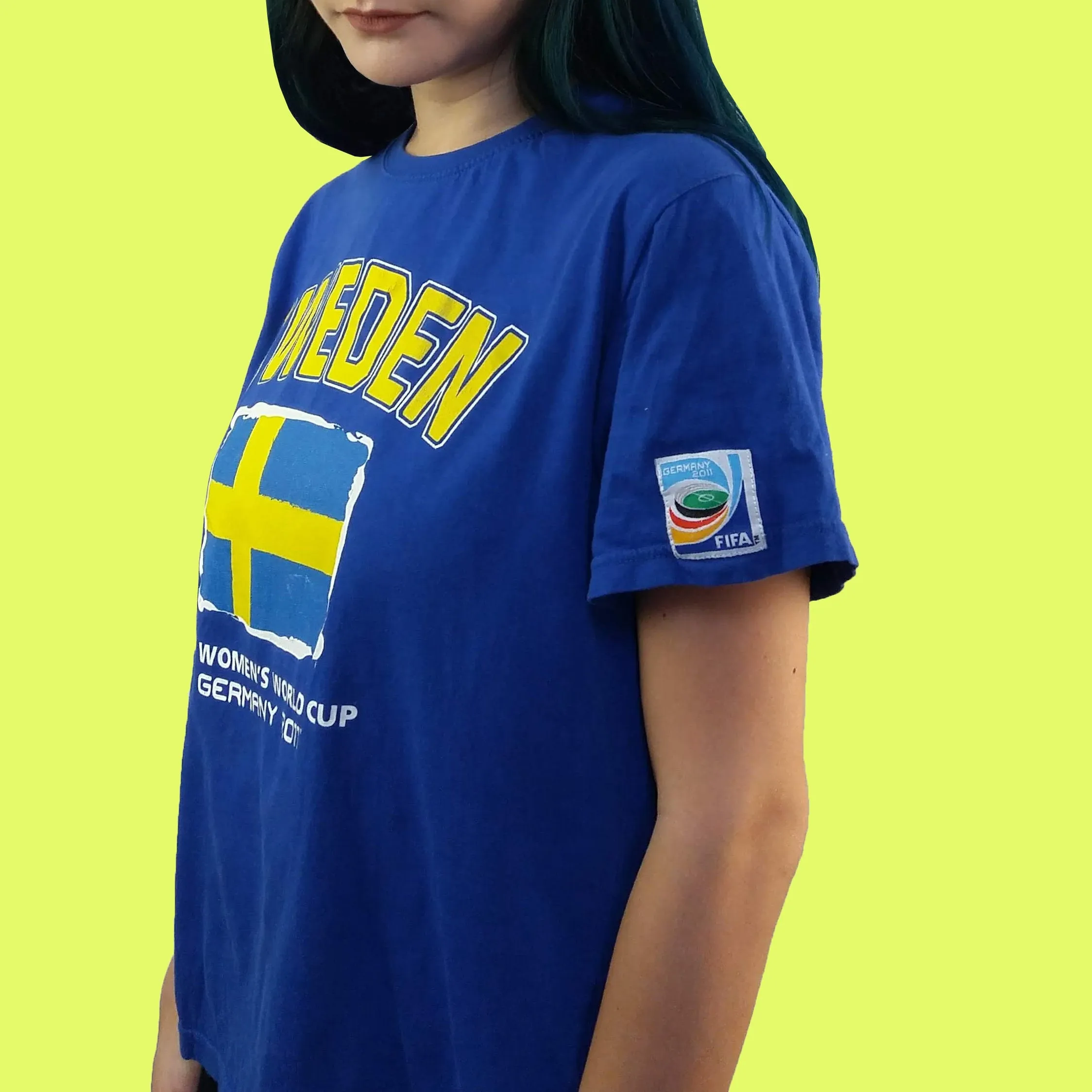 FIFA World Cup Sweden Kids Teens Women Petite T-shirt Size XS-S (152)