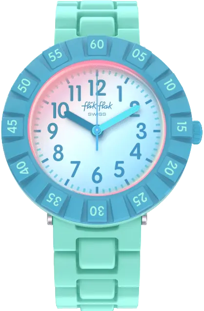 Blue Splash Flik Flak Watch for Kids