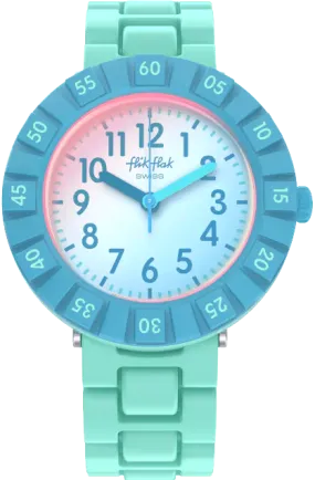 Blue Splash Flik Flak Watch for Kids