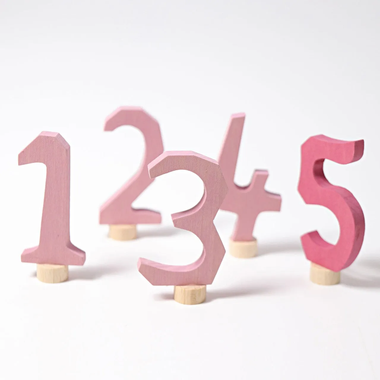 Pink Decorative Numbers Set 1-5