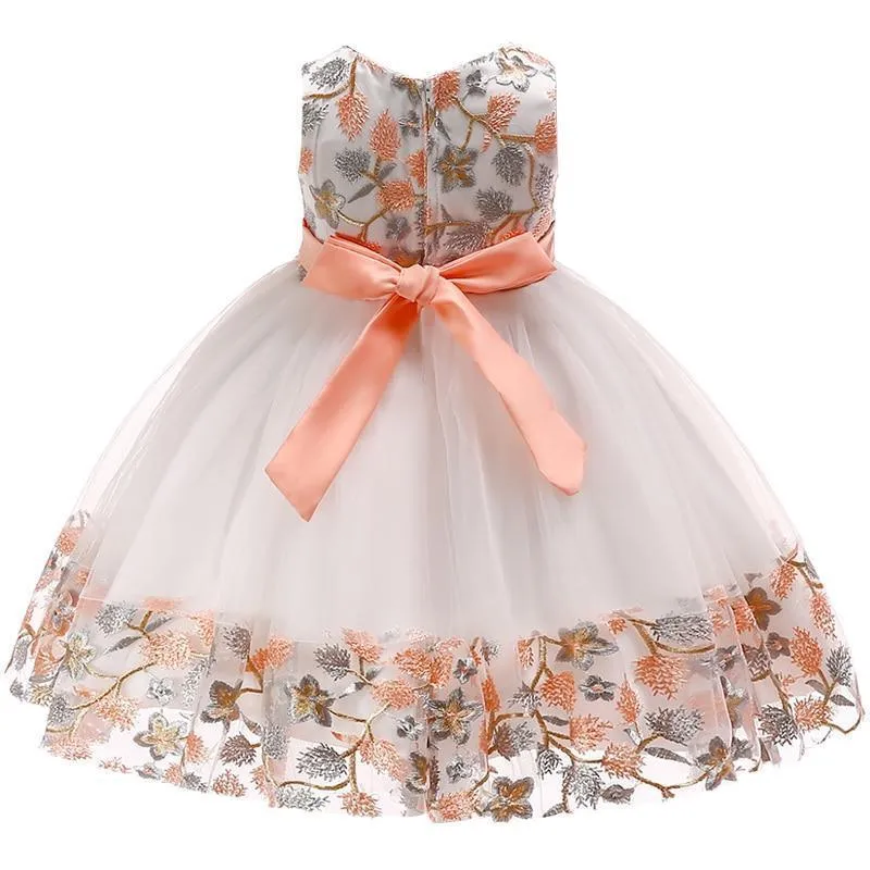 Girls Princess Floral Dress