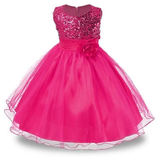 Girls Princess Floral Dress