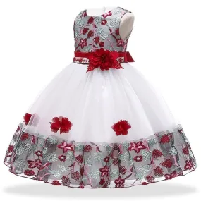 Girls Princess Floral Dress