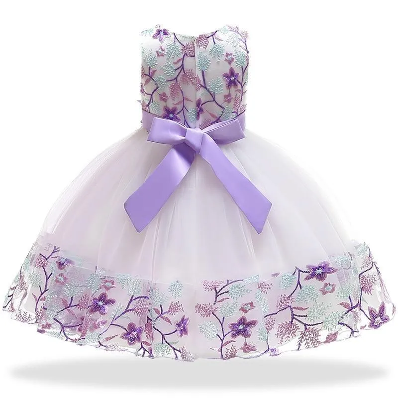 Girls Princess Floral Dress