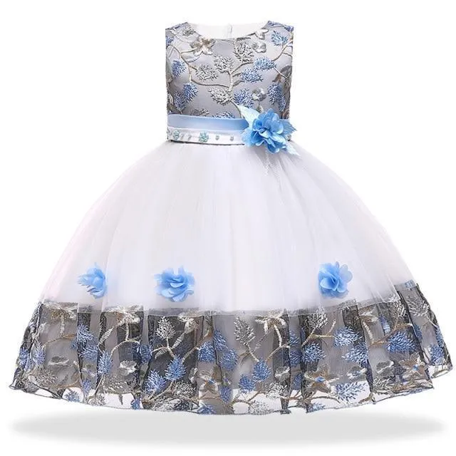 Girls Princess Floral Dress