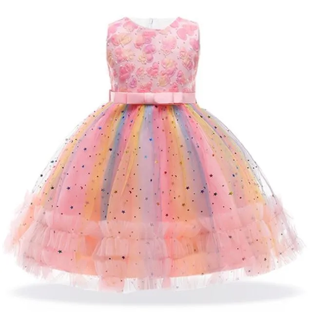 Girls Princess Floral Dress