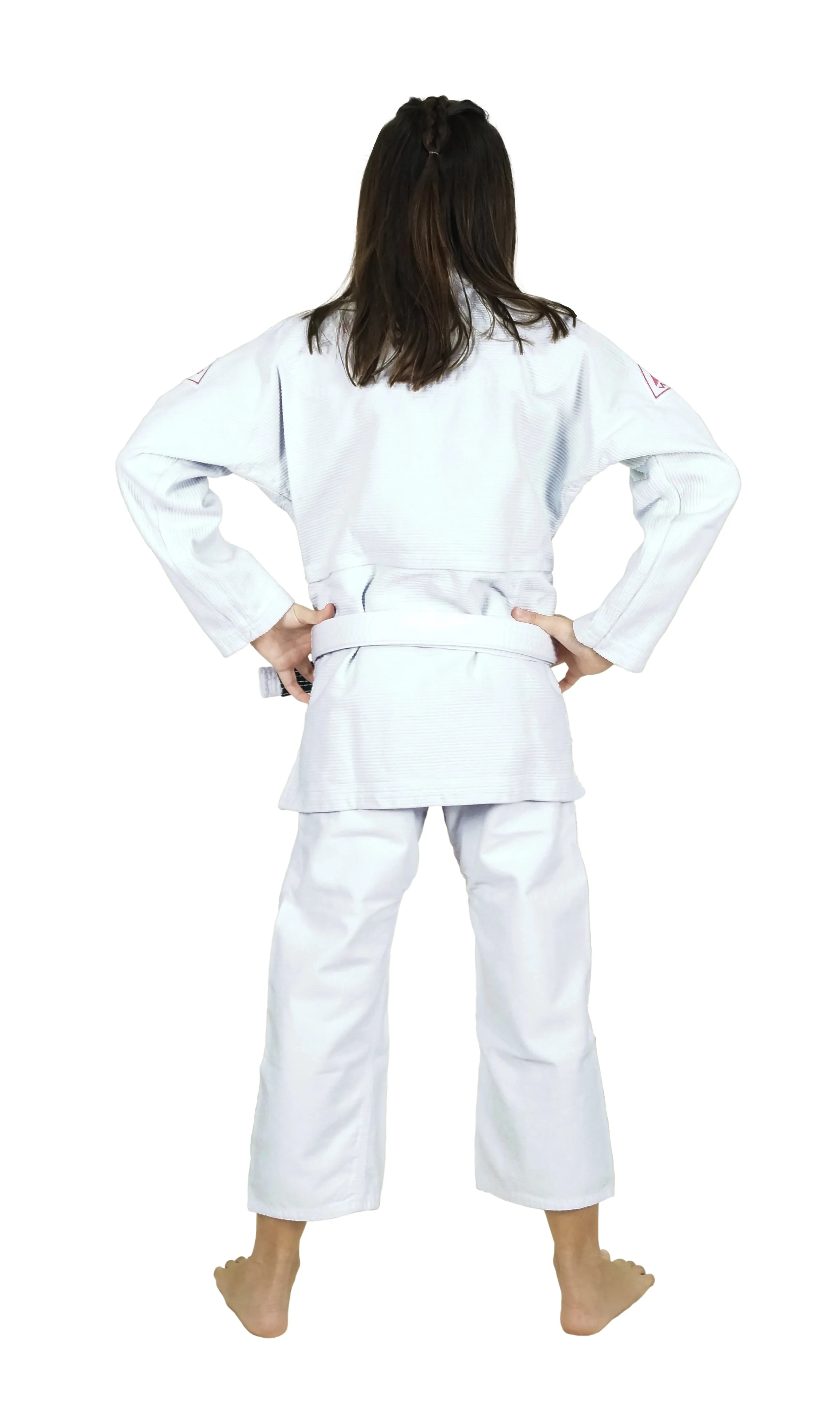 White Kids' Jiu-Jitsu Gi for Girls