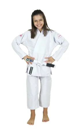 White Kids' Jiu-Jitsu Gi for Girls