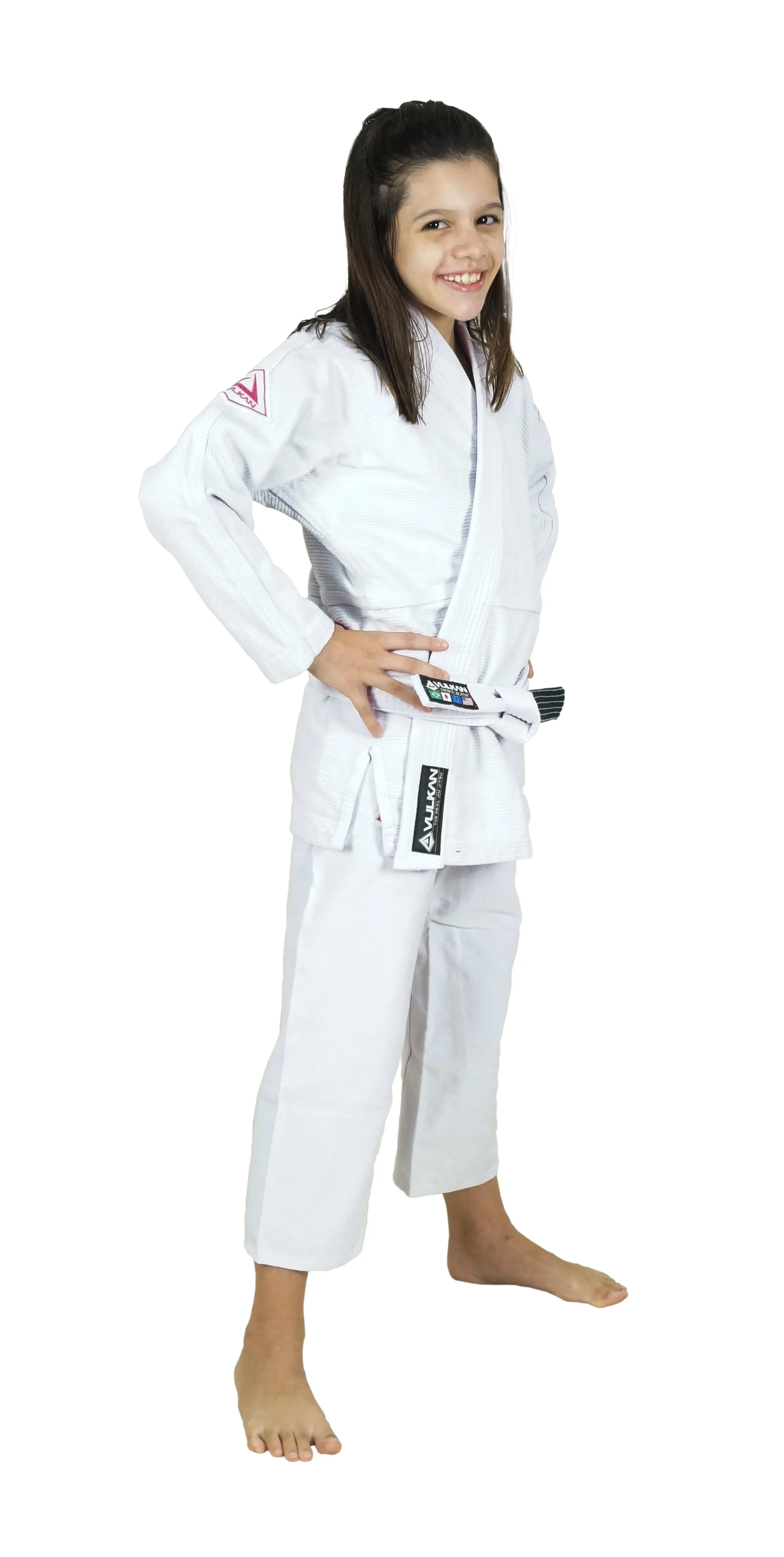 White Kids' Jiu-Jitsu Gi for Girls