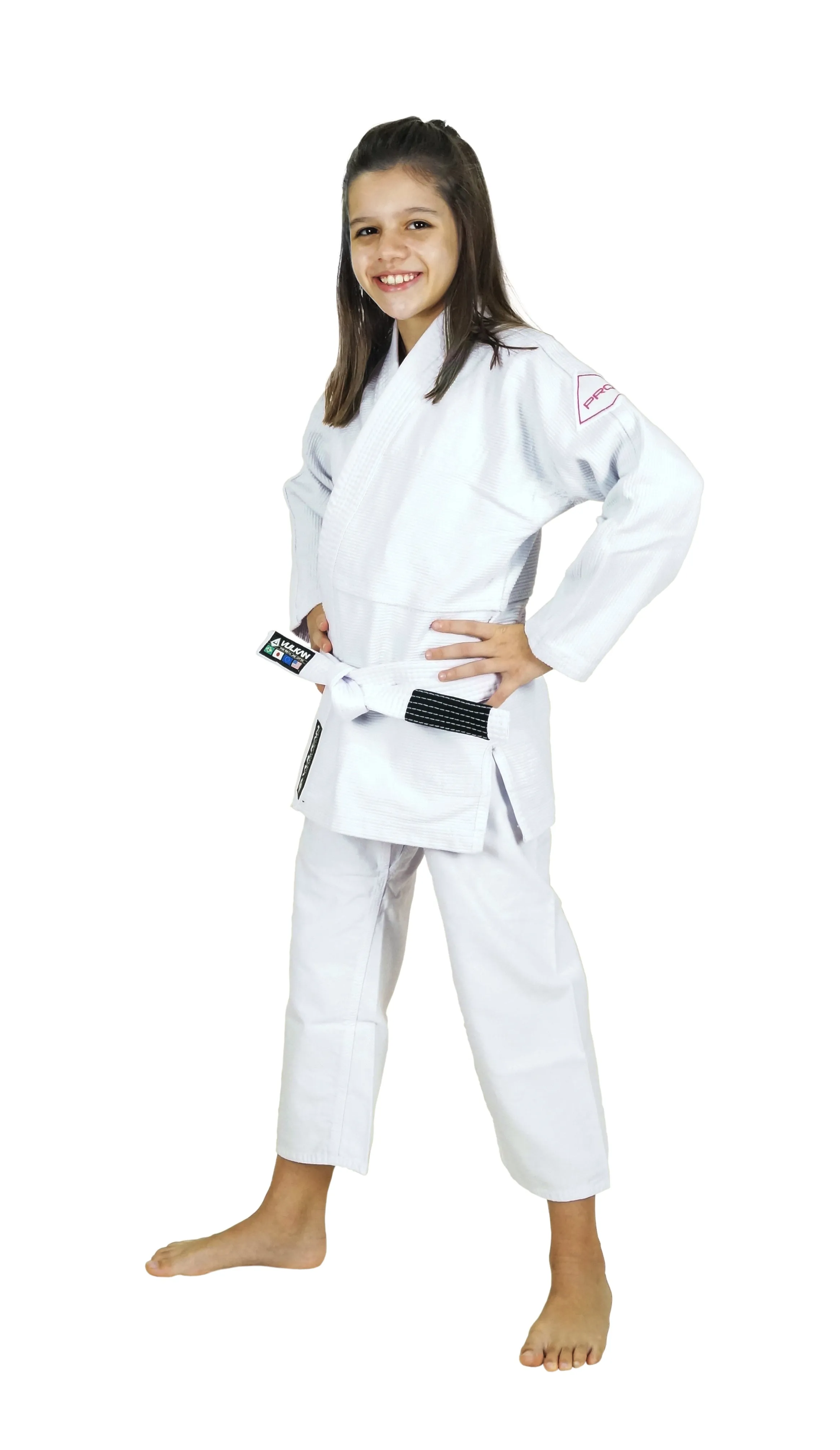 White Kids' Jiu-Jitsu Gi for Girls