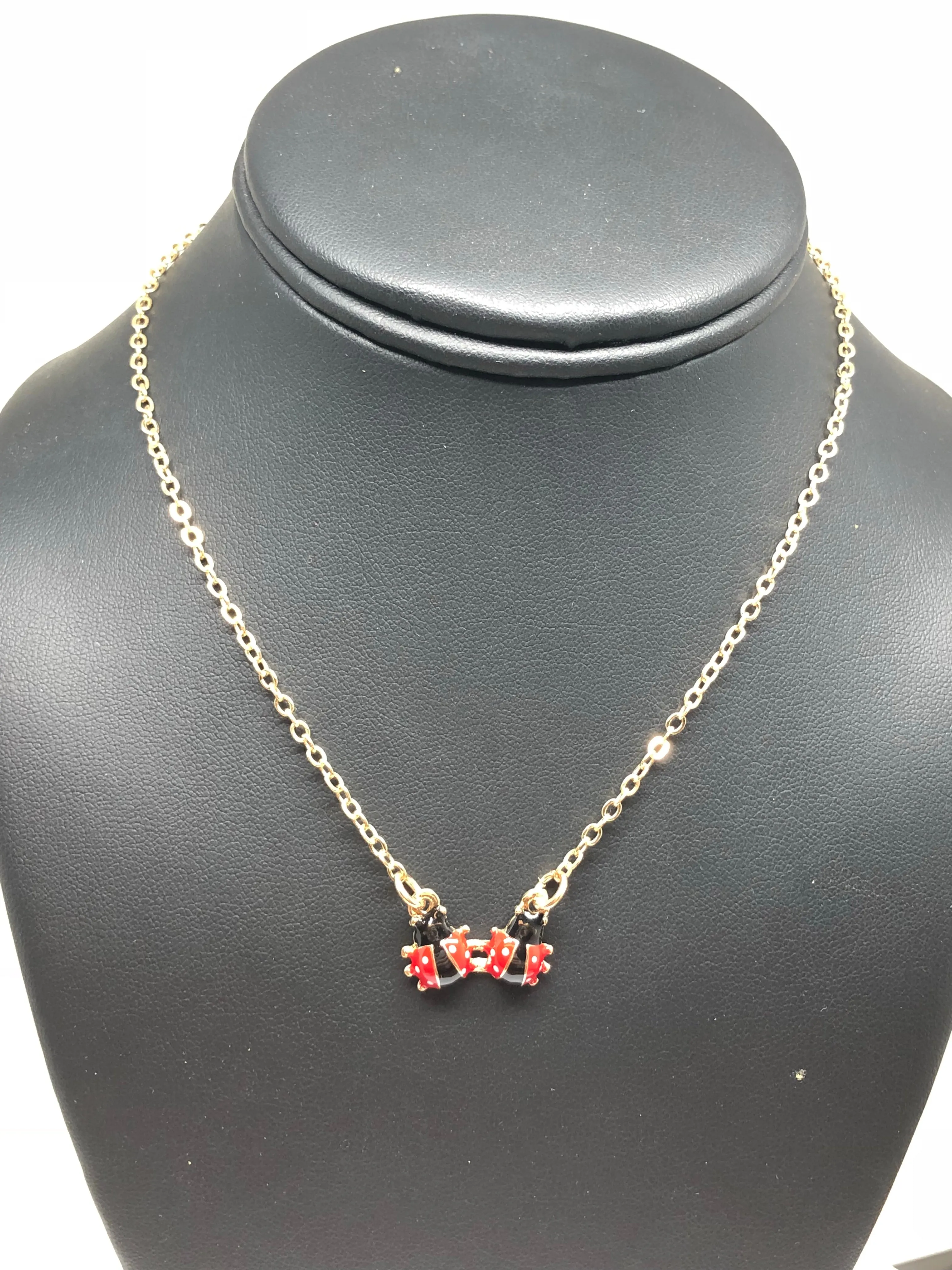 Gold Plated Ladybug Jewelry Set for Children Ages 3-8