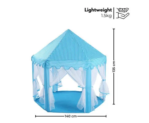 GOMINIMO Kids Hexagonal Tent with LED Lights (Blue)