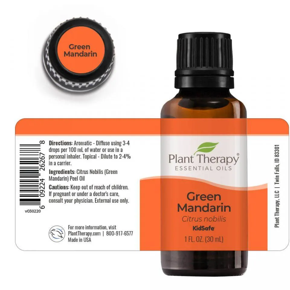 Green Mandarin Essential Oil by Plant Therapy