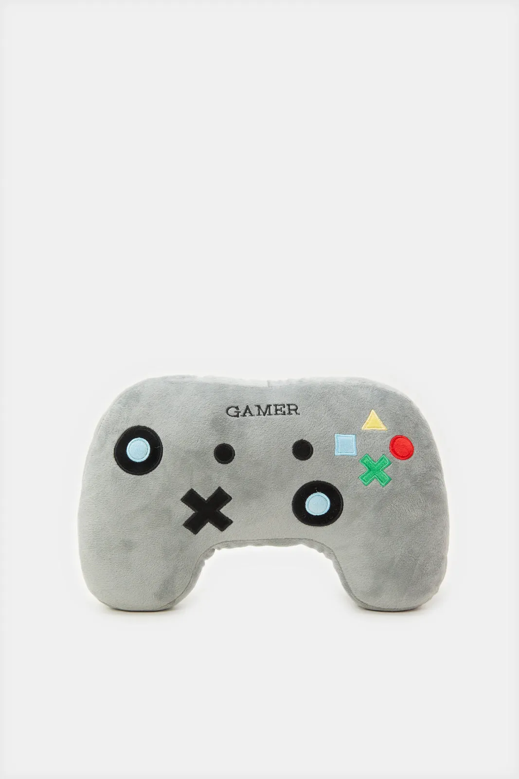 Grey Game Controller Kids Cushion