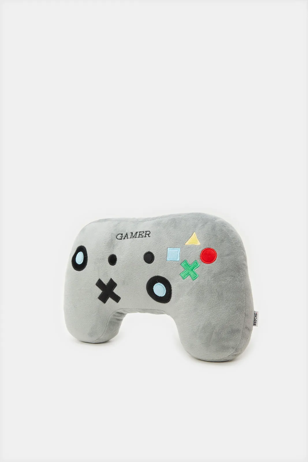 Grey Game Controller Kids Cushion