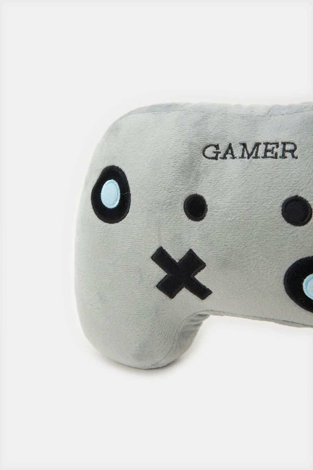 Grey Game Controller Kids Cushion