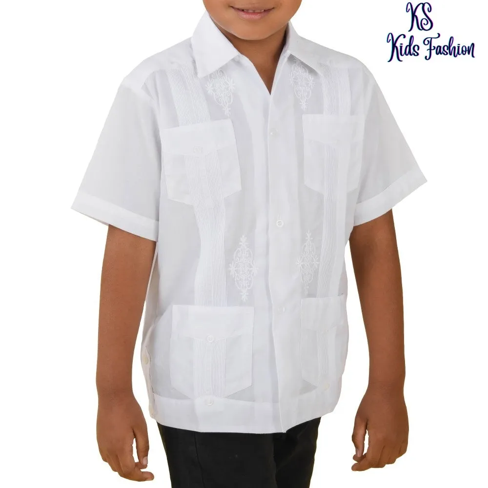 Guayabera para Niño KS-TM-78150 Kids Shirt