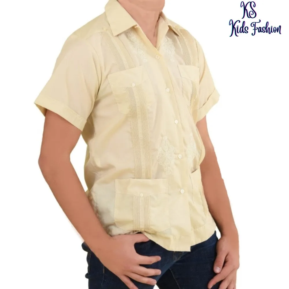 Guayabera para Niño KS-TM-78151 Kids Shirt