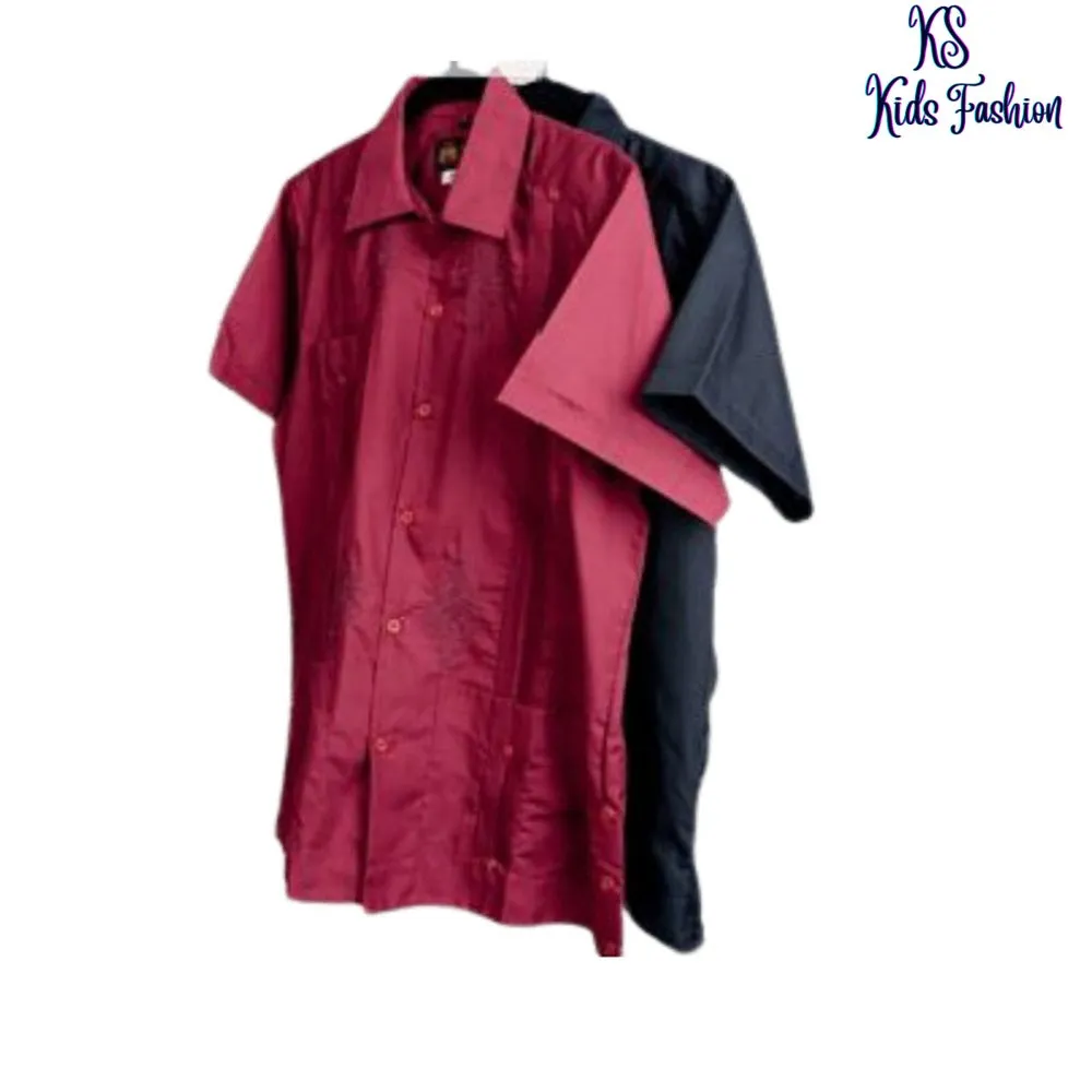 Guayabera para Niño KS-TM-78153 Kids Shirt