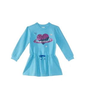 Hatley Kids Heart Dreams Easy Fleece Dress for Toddlers, Little, and Big Kids