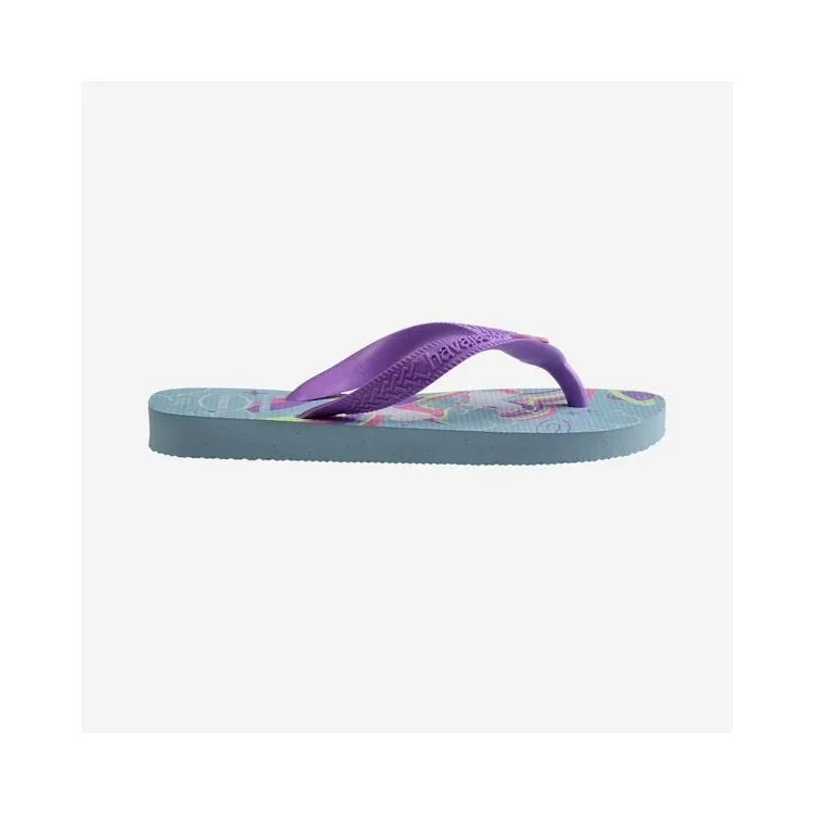 Girls' Blue and Purple Havaianas Fantasy Flip Flops