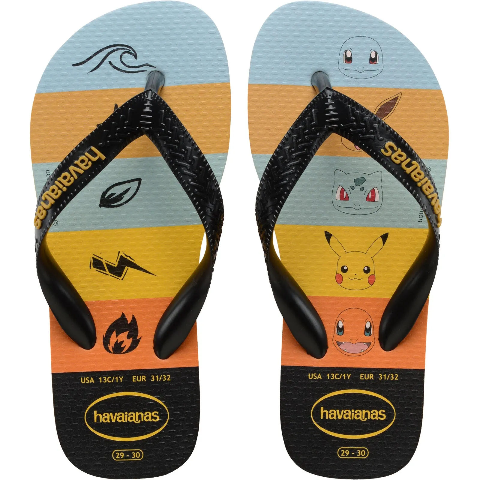 Havaianas Kids Top Pokemon Flip Flops - Orange