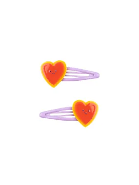 Hair Clips with Hearts