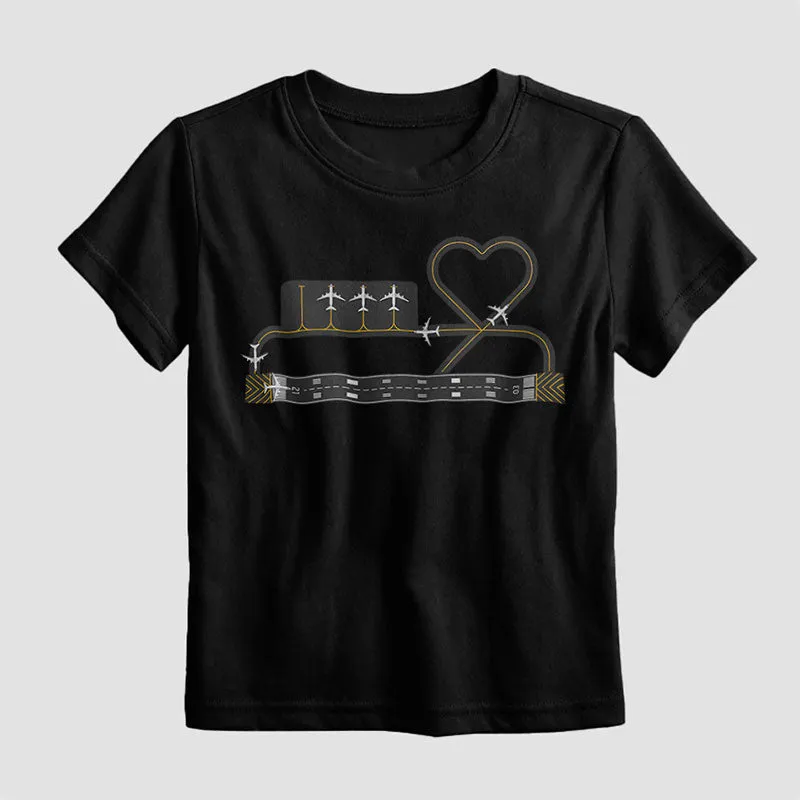 Heart Taxiway - Kids T-Shirt