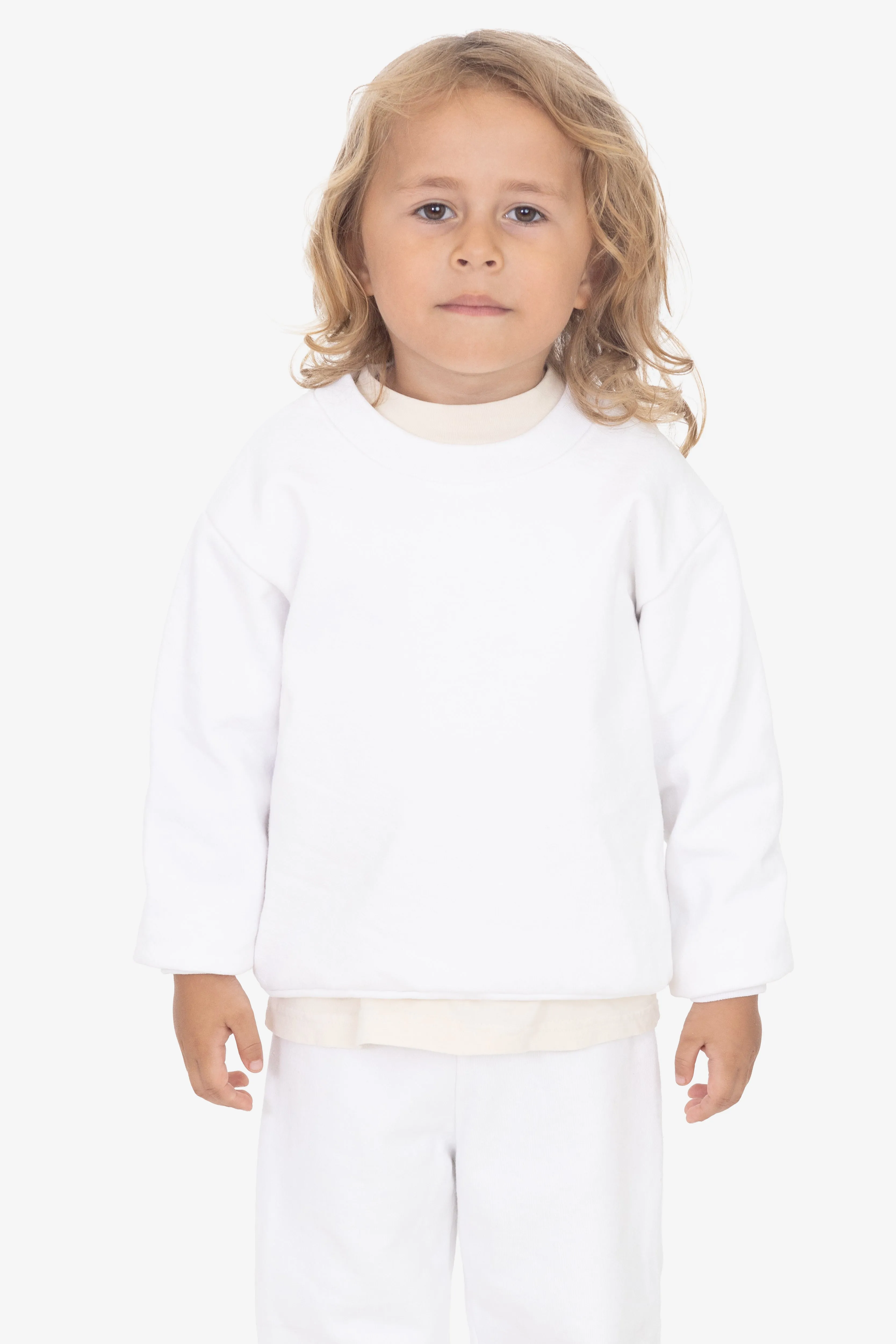 HF-107 - Kids Heavy Fleece Crewneck Sweatshirt