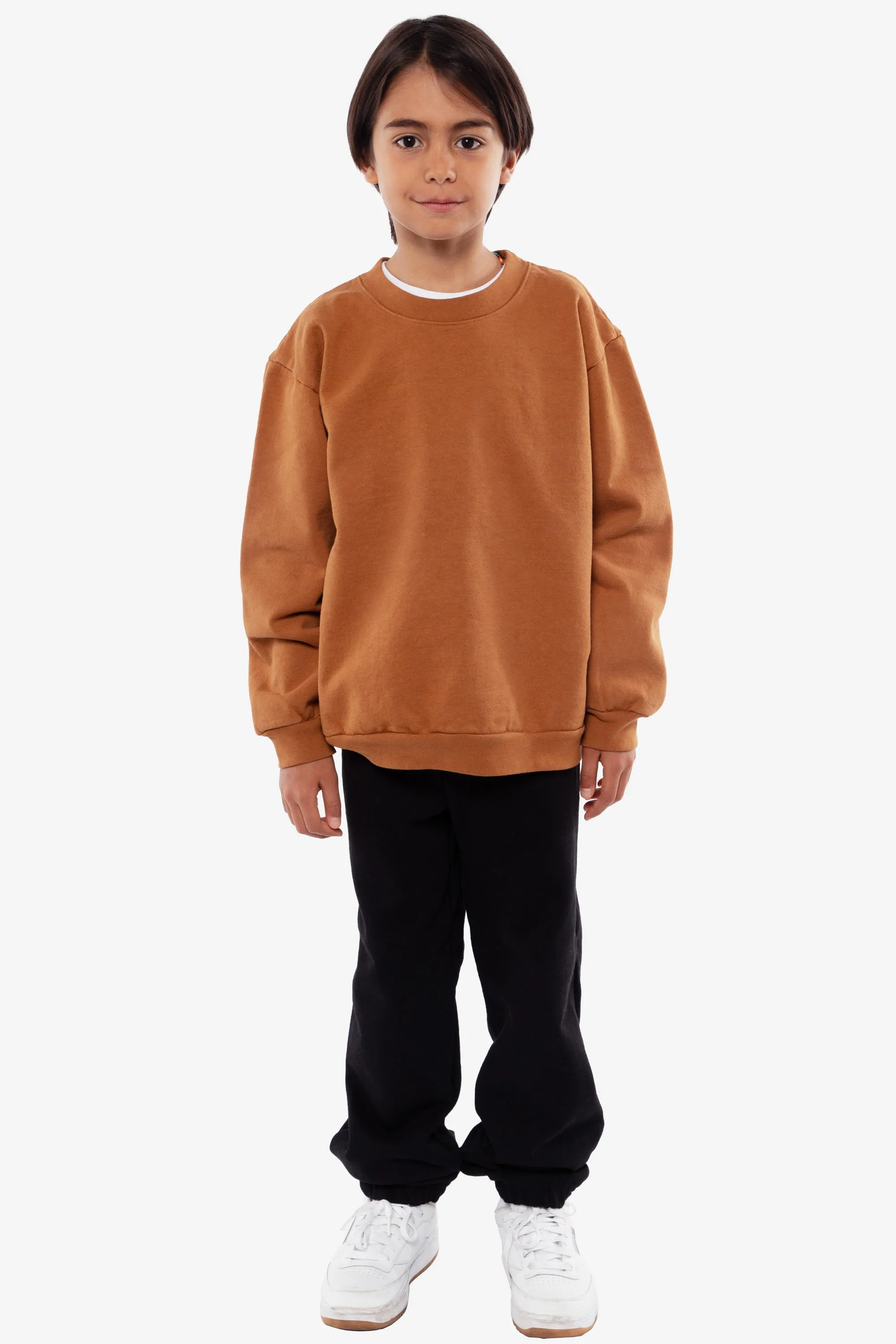 HF107GD - Kids Heavy Fleece Garment Dye Crew Sweatshirt