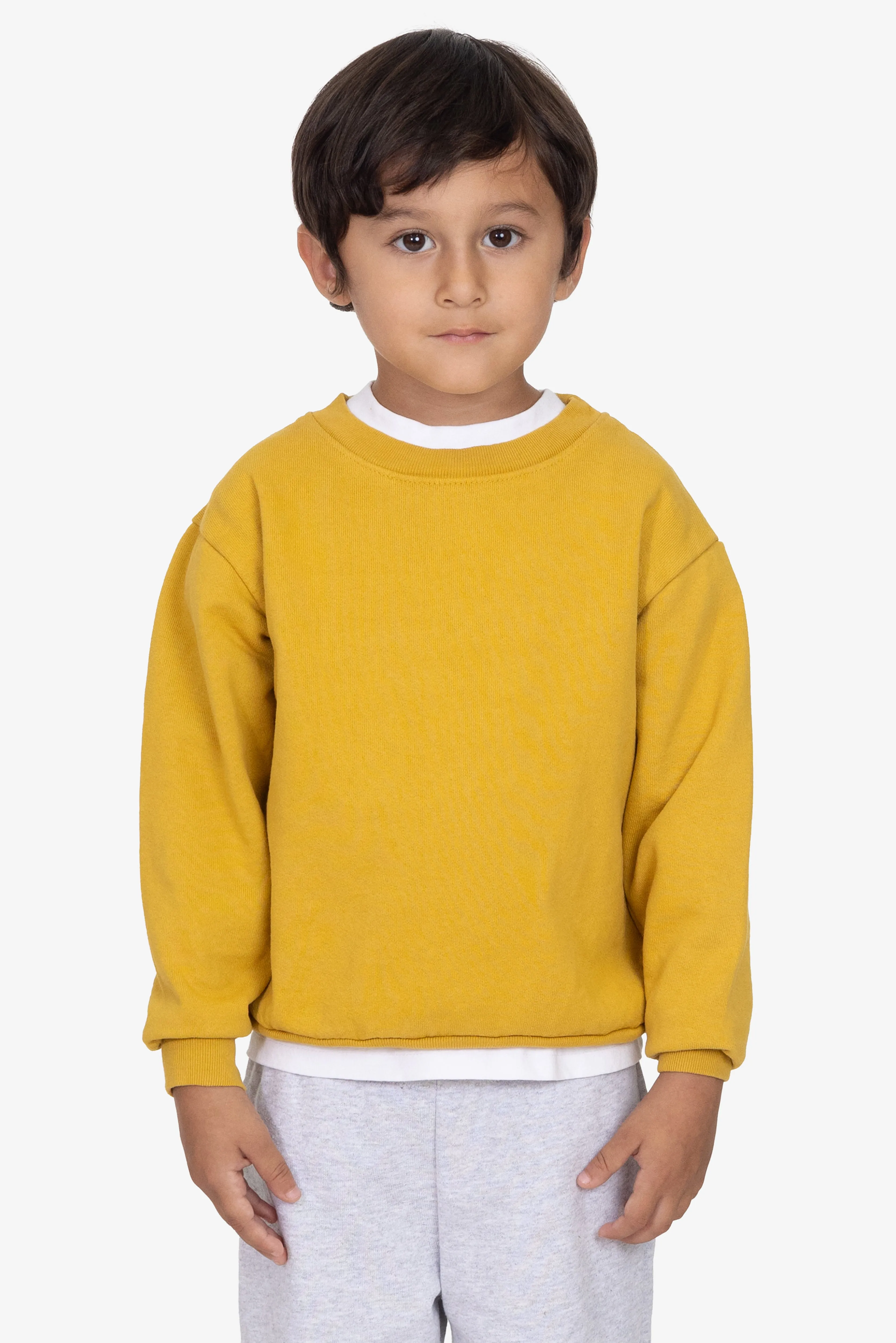 HF107GD - Kids Heavy Fleece Garment Dye Crew Sweatshirt