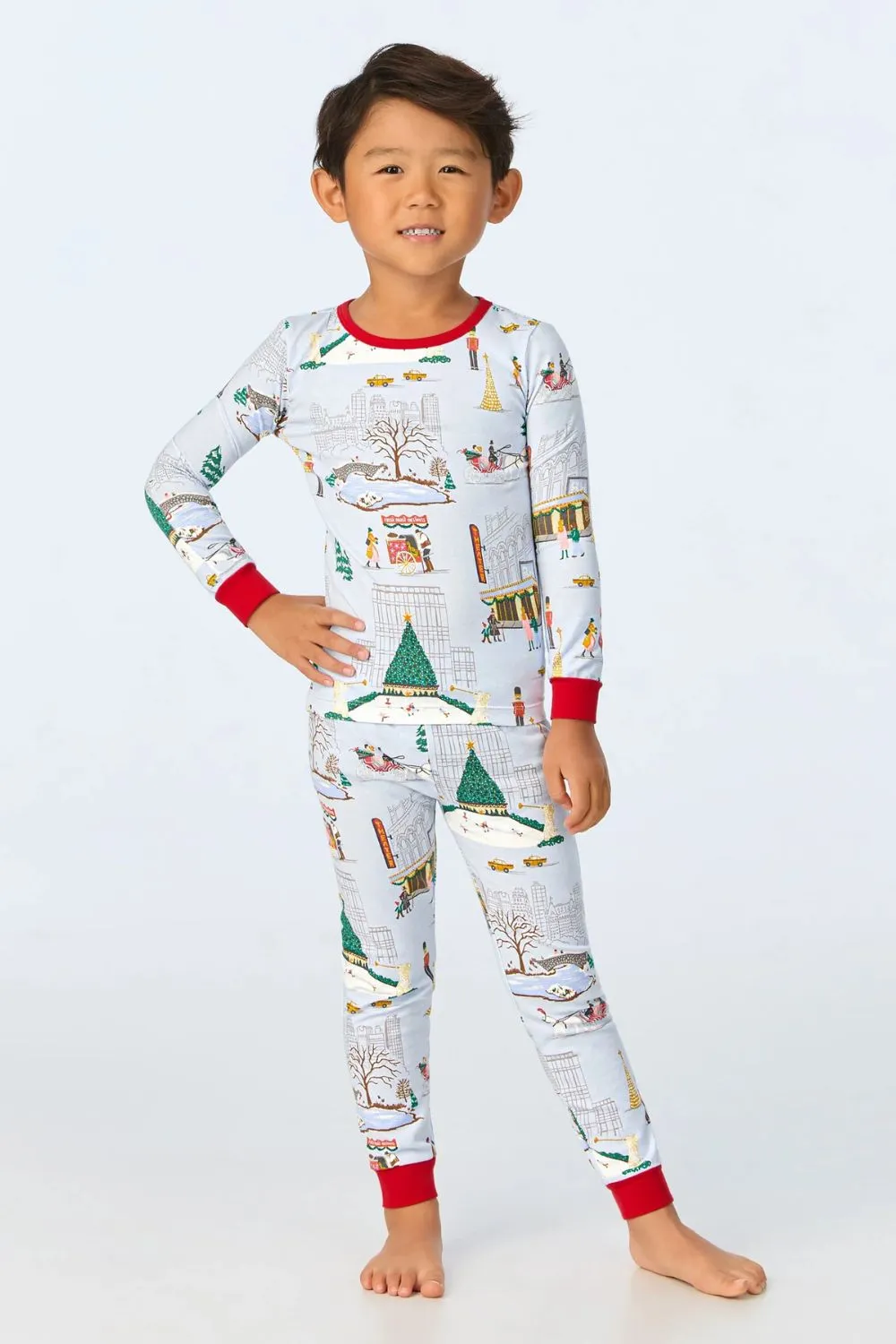 Holiday in the City Long Sleeve 2 Pc Kids Set