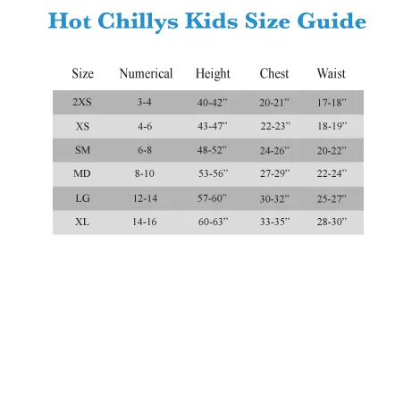 Kids' Hot Chillys Micro-Elite Chamois Printed Crew Neck