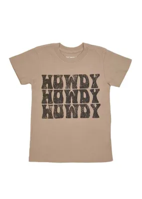 Howdy Kids T-Shirt - Wheat