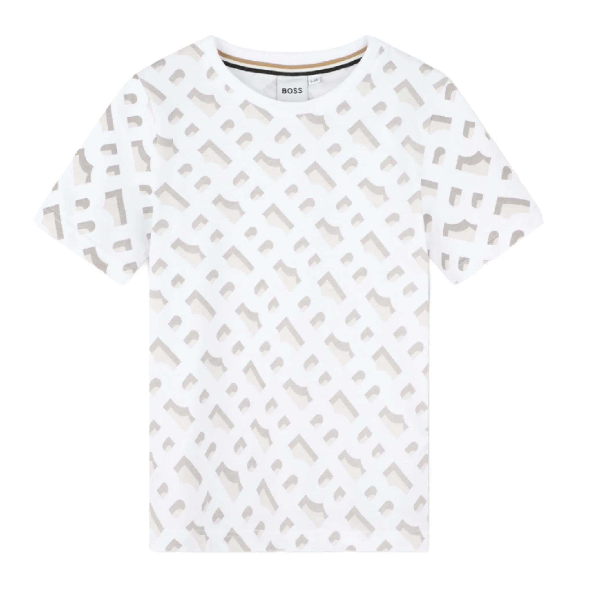 Hugo Boss Kids All-Over Monogram Print T-Shirt