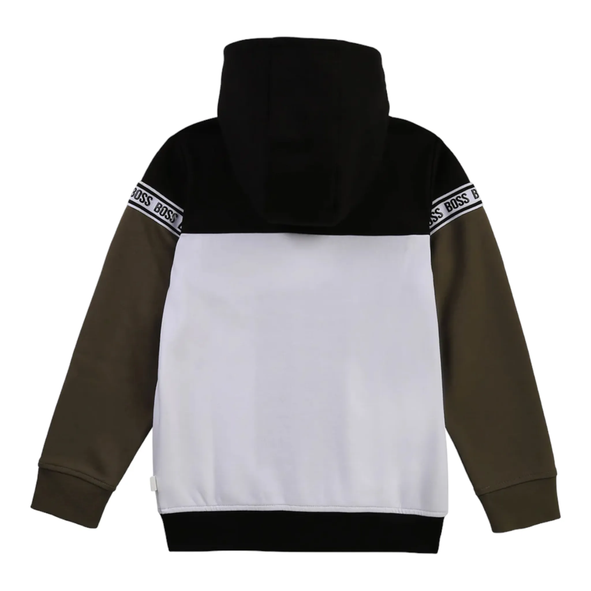 Hugo Boss Kids Full-Zip Up Tape Hoodie Sweatshirt