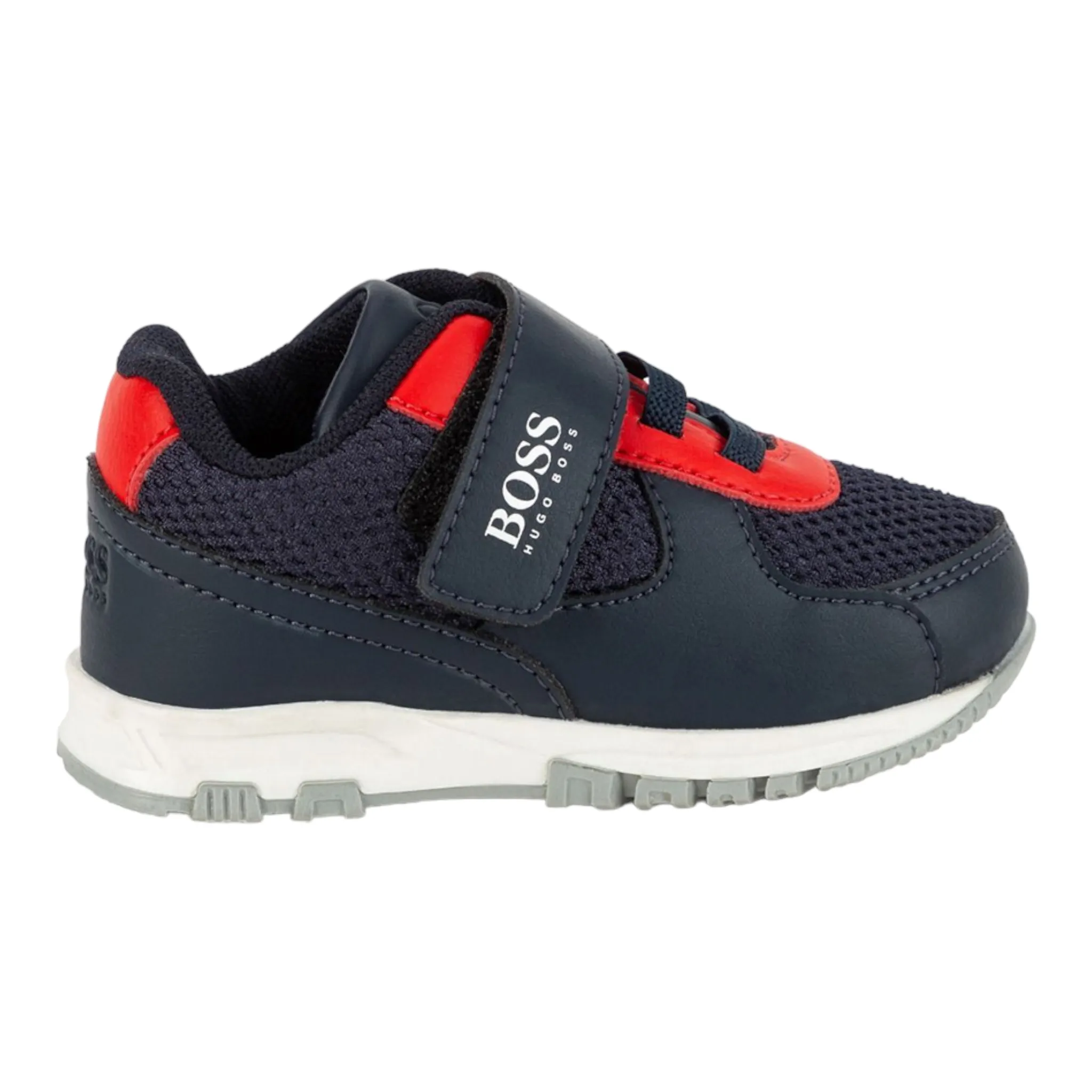 Hugo Boss Kids Logo Velcro Strap Sneakers