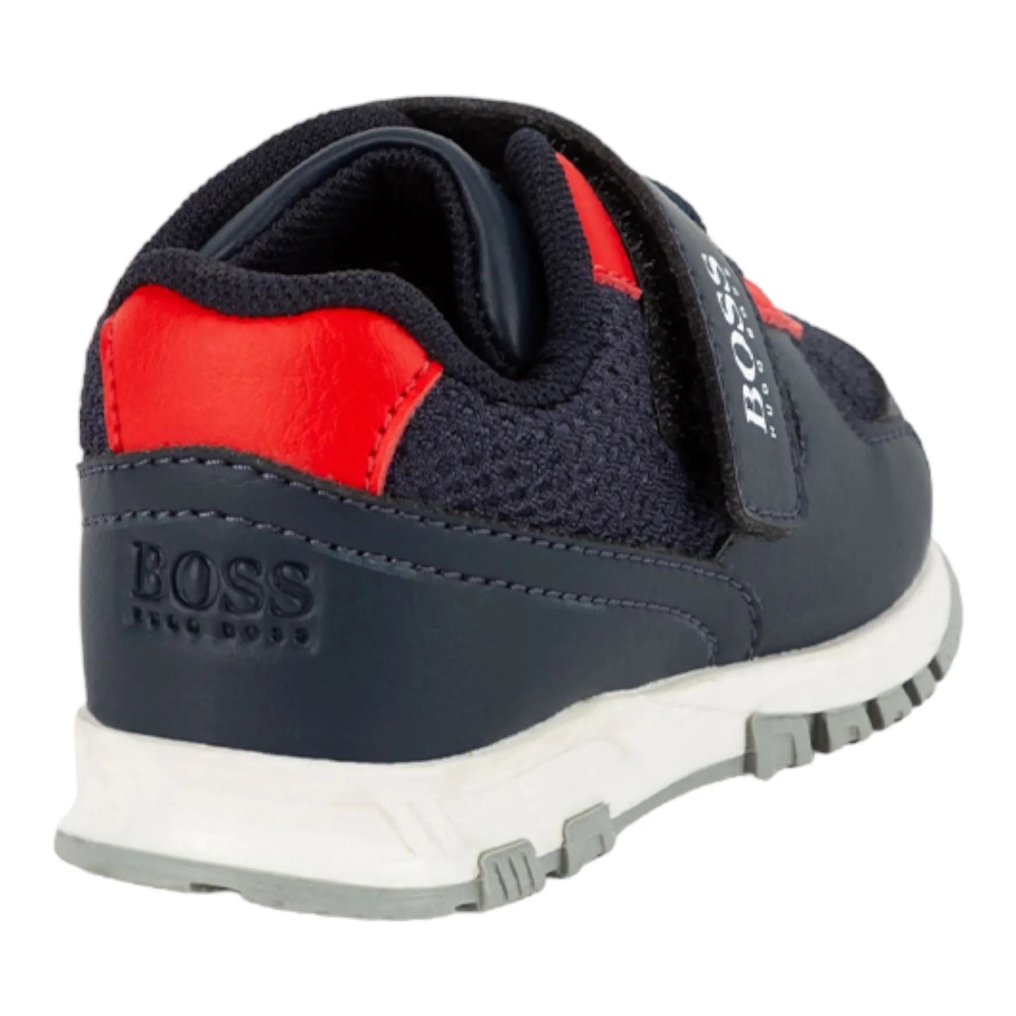 Hugo Boss Kids Logo Velcro Strap Sneakers