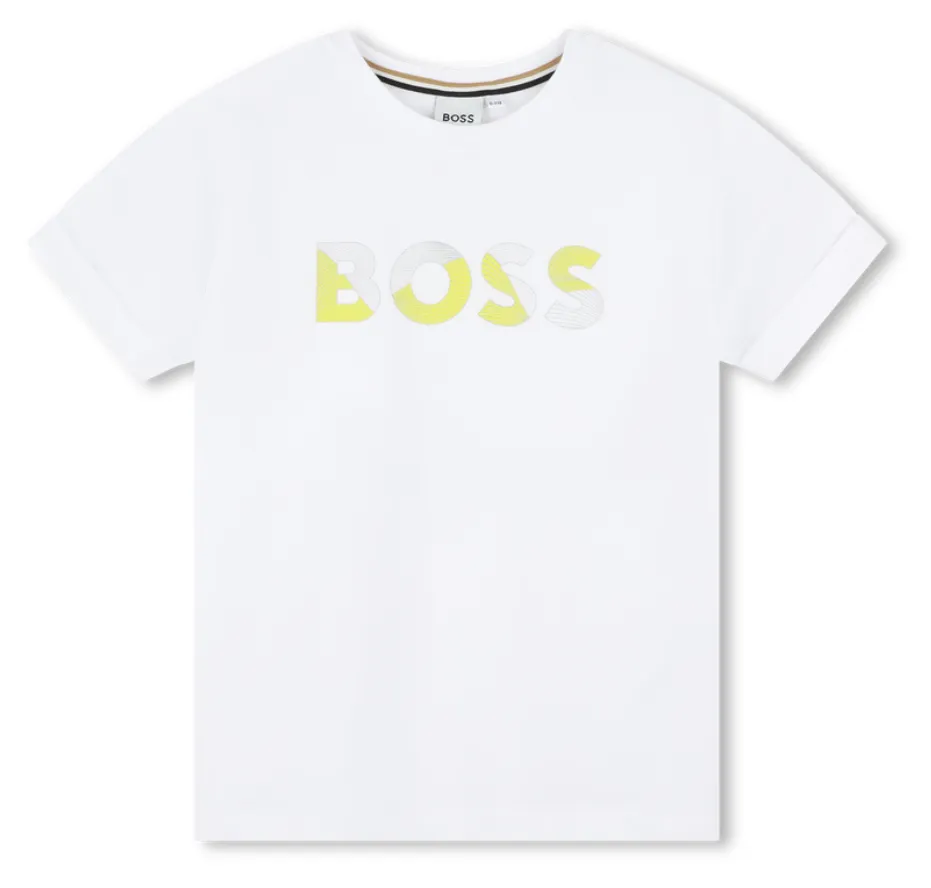 Hugo Boss Kids Lustrous Logo T-Shirt