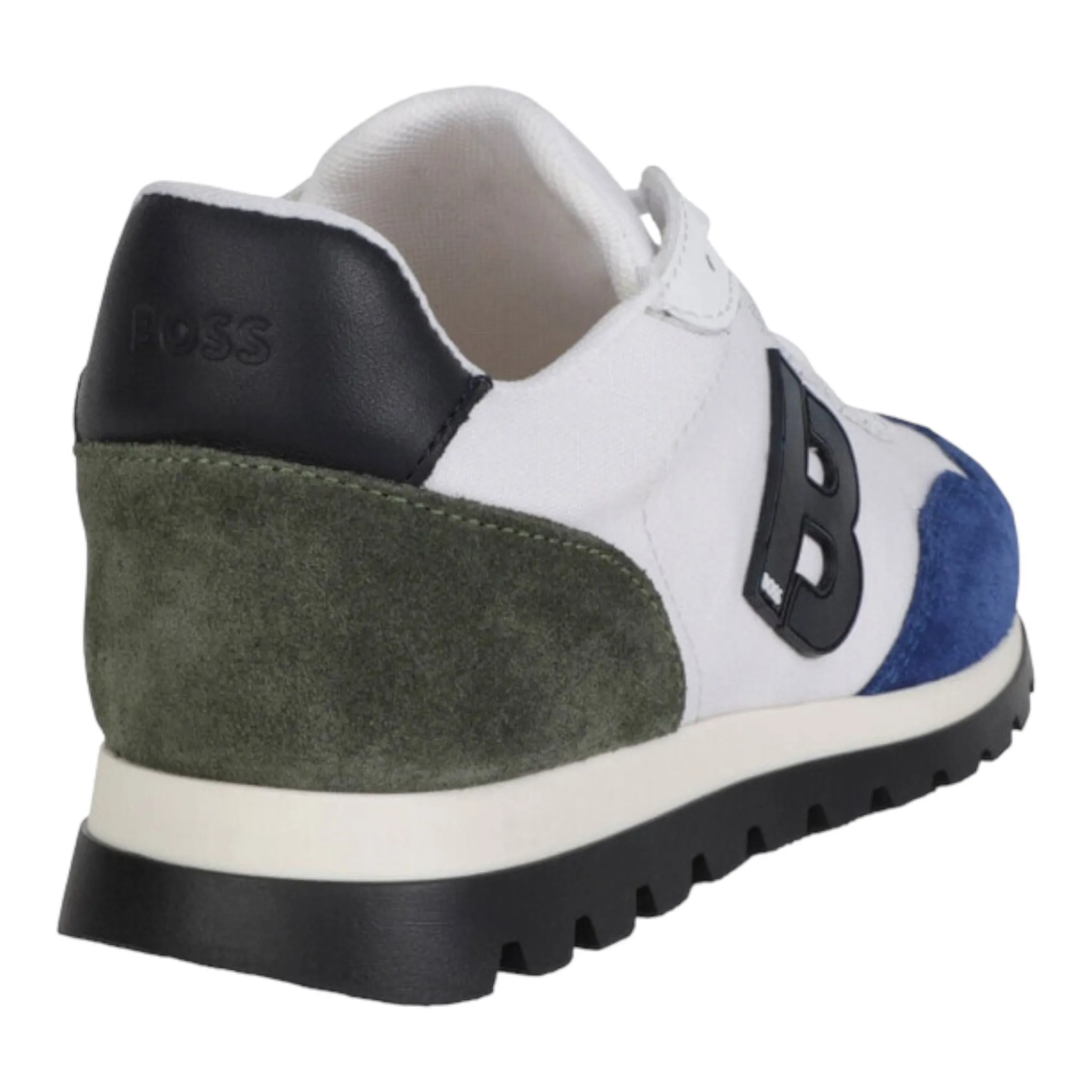 Hugo Boss Kids Mixed Media Monogram Detailed Sneakers