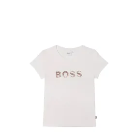 Hugo Boss Kids Sequin Logo T-Shirt