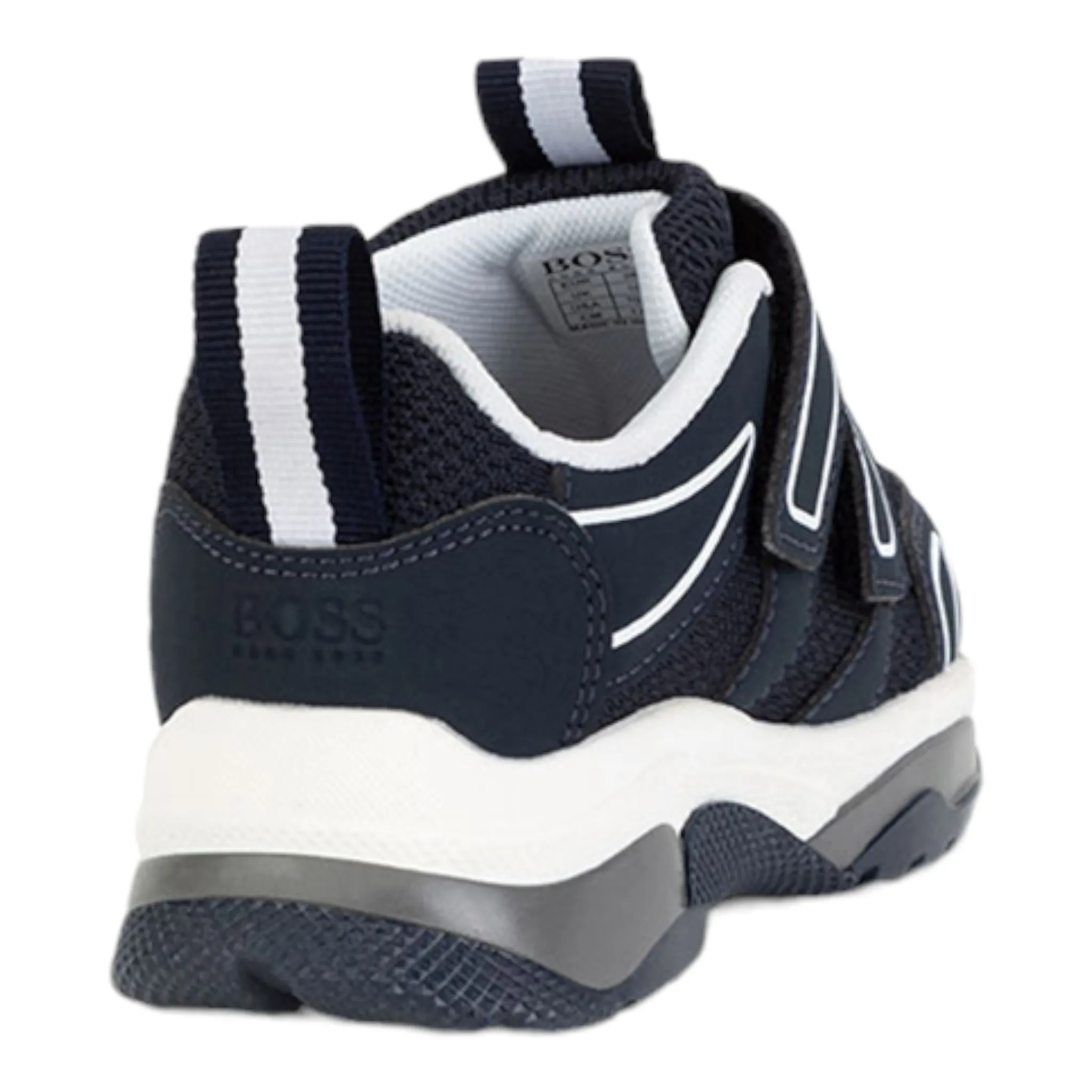 Hugo Boss Kids Velcro Strap Mesh Sneakers