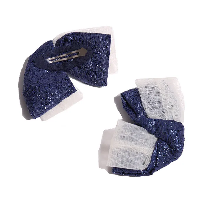 Child Blue Butterfly Clip Set