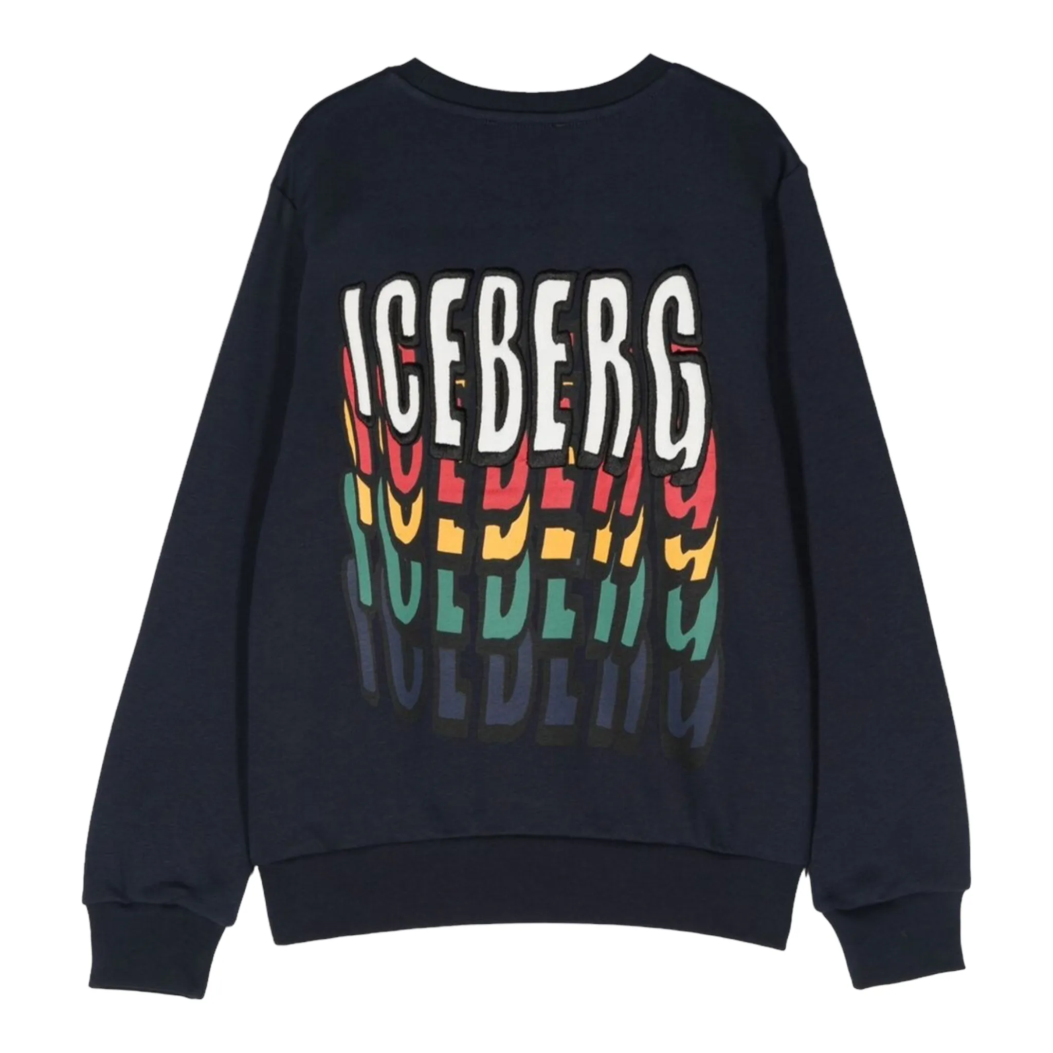 Iceberg Kids Melting Logo Crewneck Sweatshirt