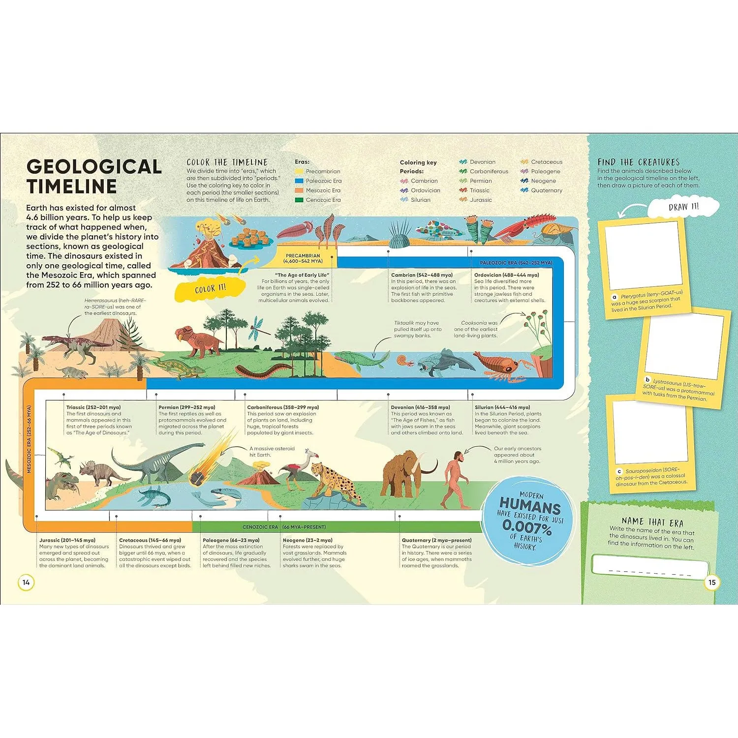 Interactive Educational Set on Dinosaurs and Prehistoric Creatures