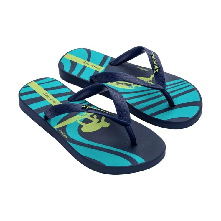 Blue Green Ipanema Infradito for Kids