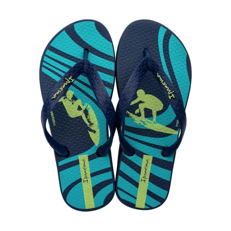 Blue Green Ipanema Infradito for Kids