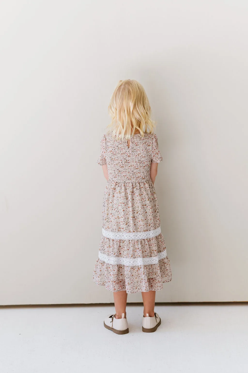 Elegant Dark Cream Kids' Dress